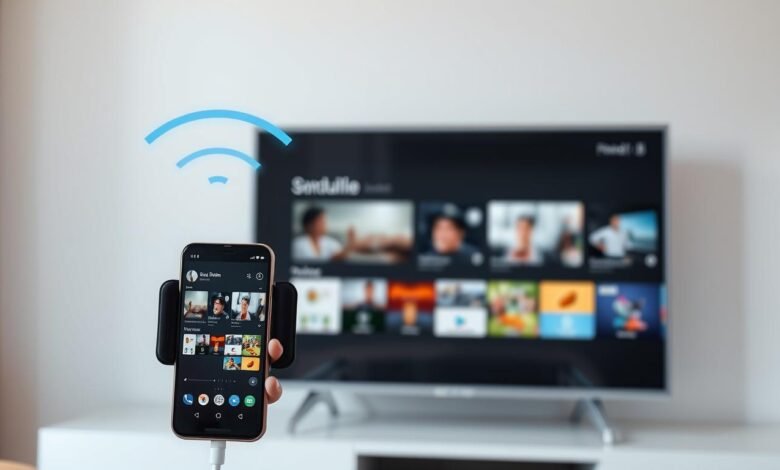 mirroring android ke smart tv